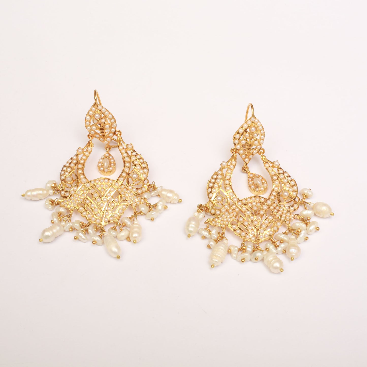 Earrings With Reals Pearls