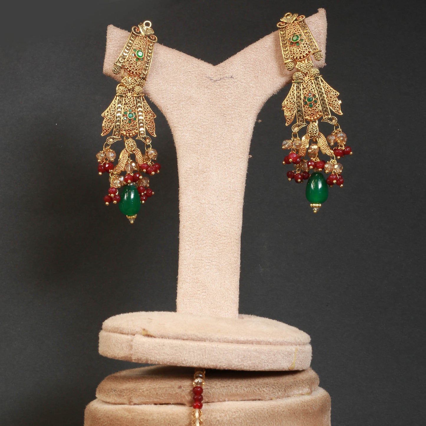 Necklace Set With Mala and Earring,Tika.