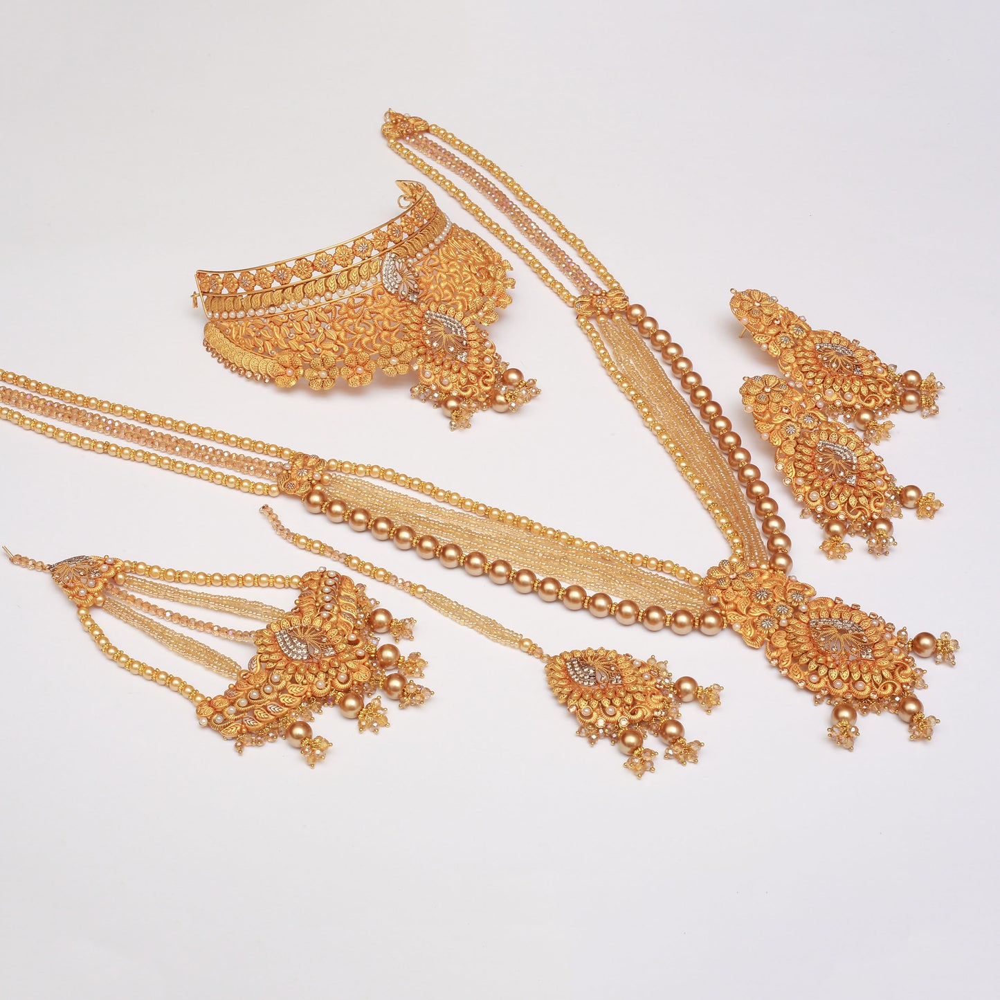 Choker Set WIth Mala Earrings Tika Jhomar