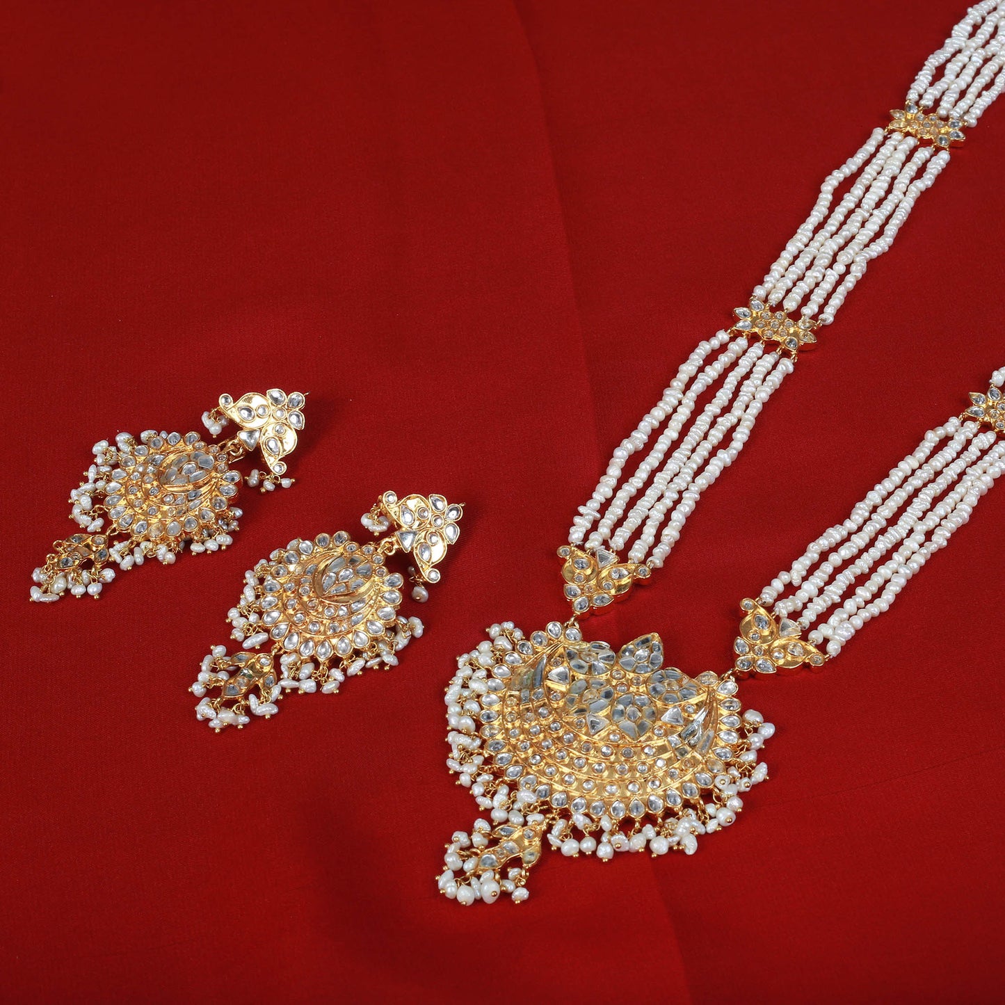 Necklace and Mala, Ring , Earrings, Jhumar, Tika