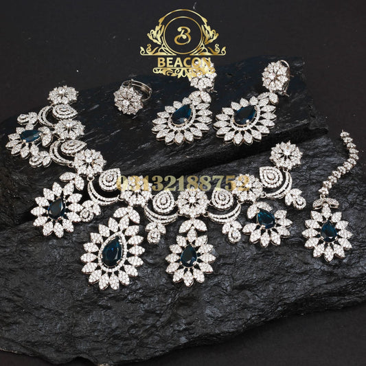 Necklace set with Earning ,Tika ,Ring