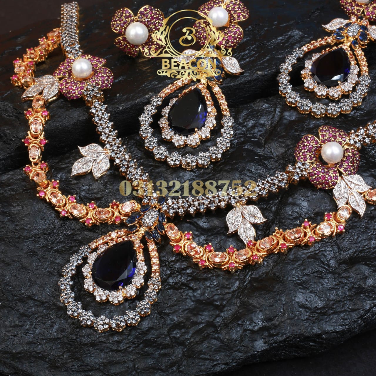 Necklace Set with Earning and Ring