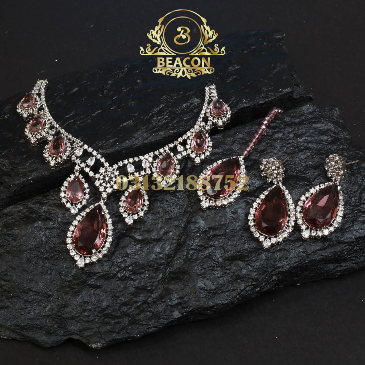 Necklace With Earring and Tika