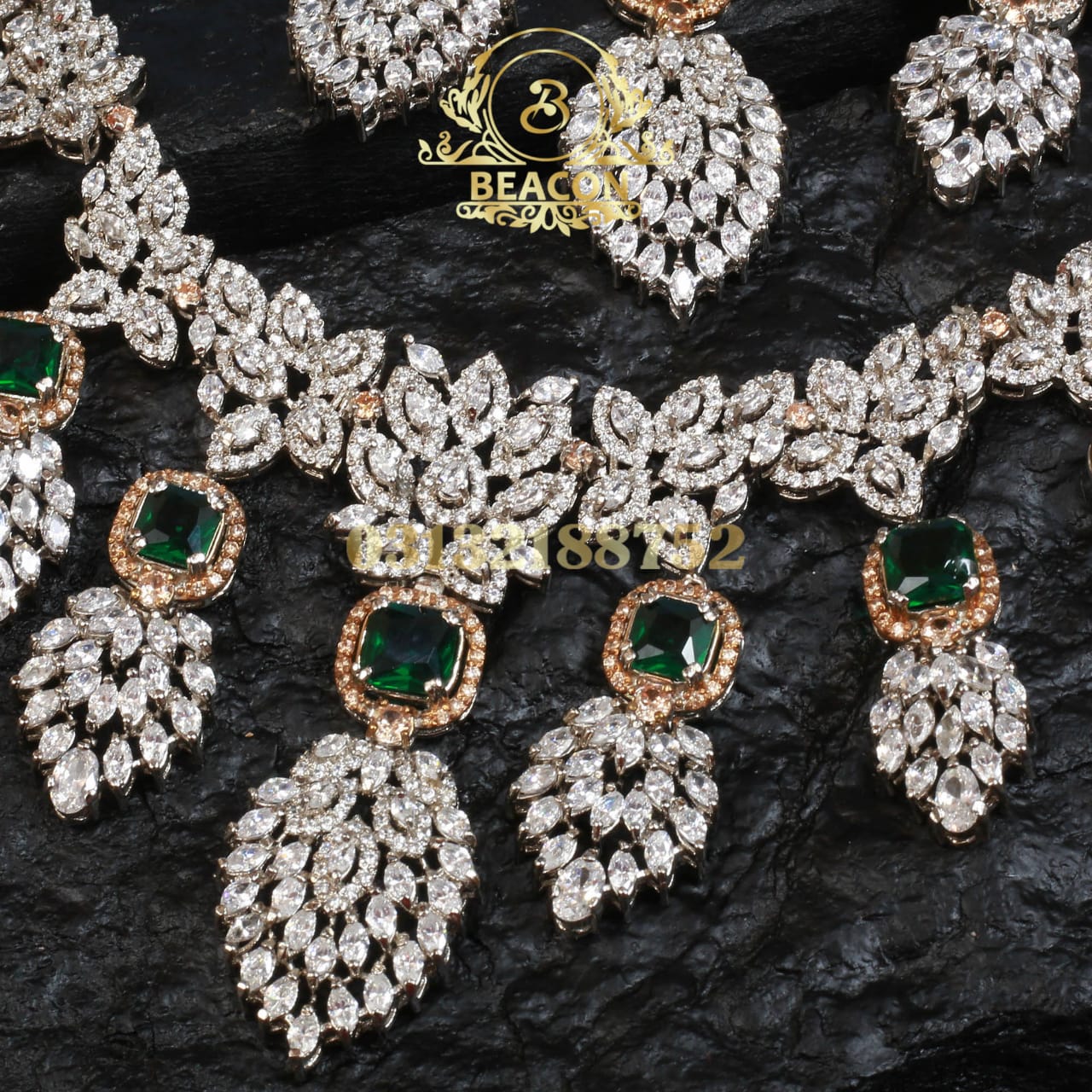 Necklace Set with Earning , Jhumer , Tika , Ring