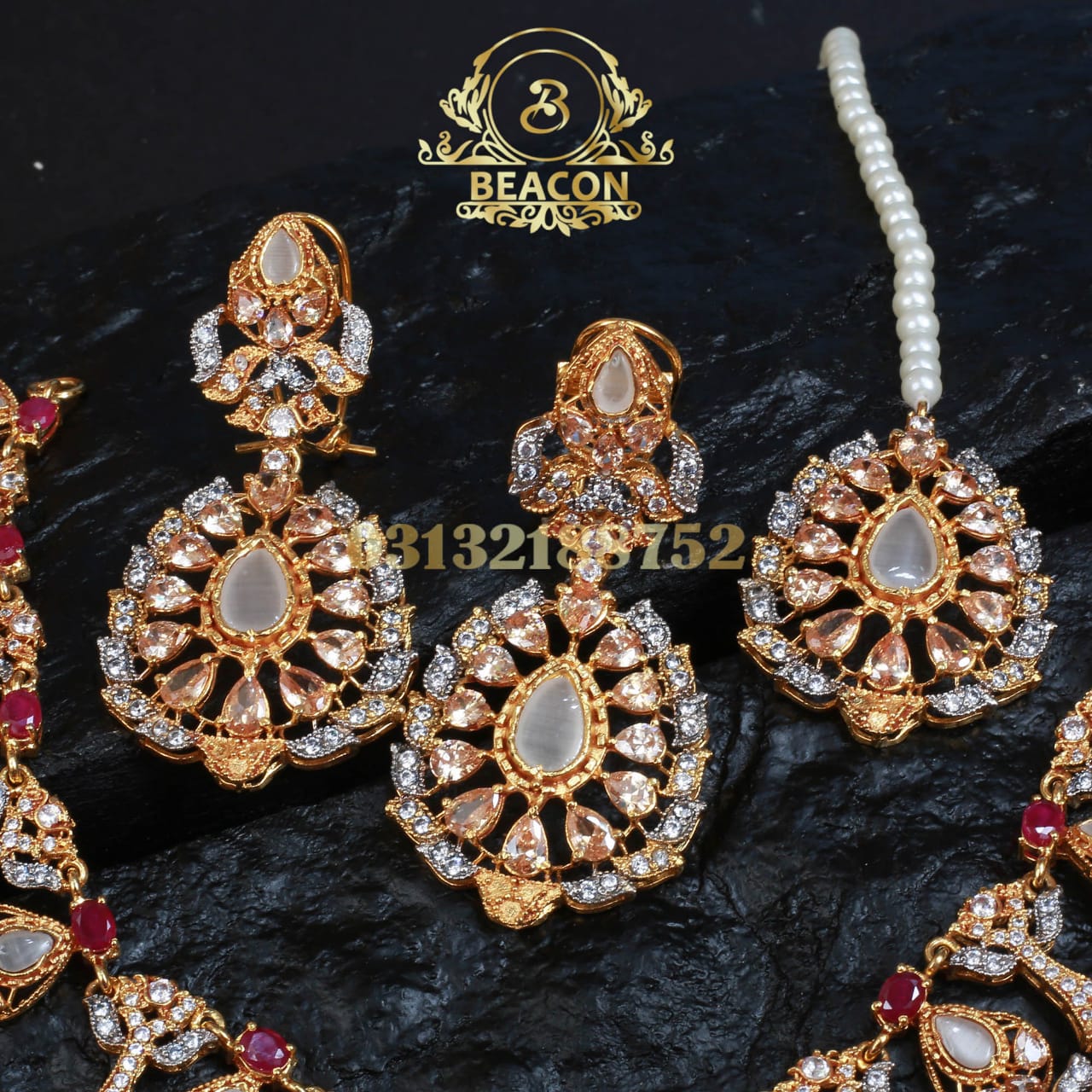Necklace Set With Earring ,Tika , Ring