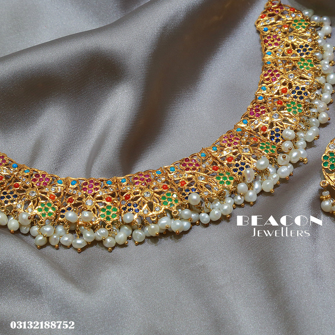 Choker and Earrings 08