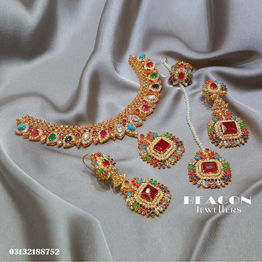 Necklace  Set With Ring Tika  Earrings