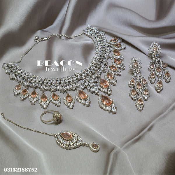 Necklace Set WIth Tika Ring and Earrings