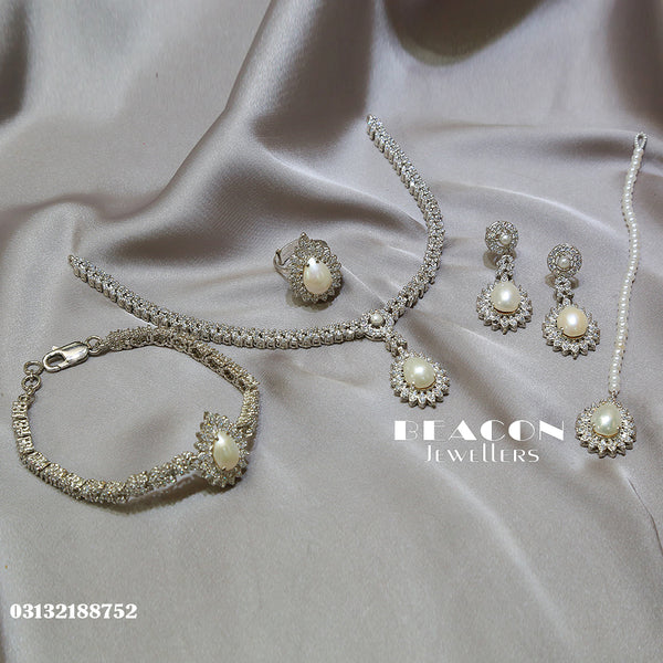 Necklace Set With Ring Tika Bracelet Earrings