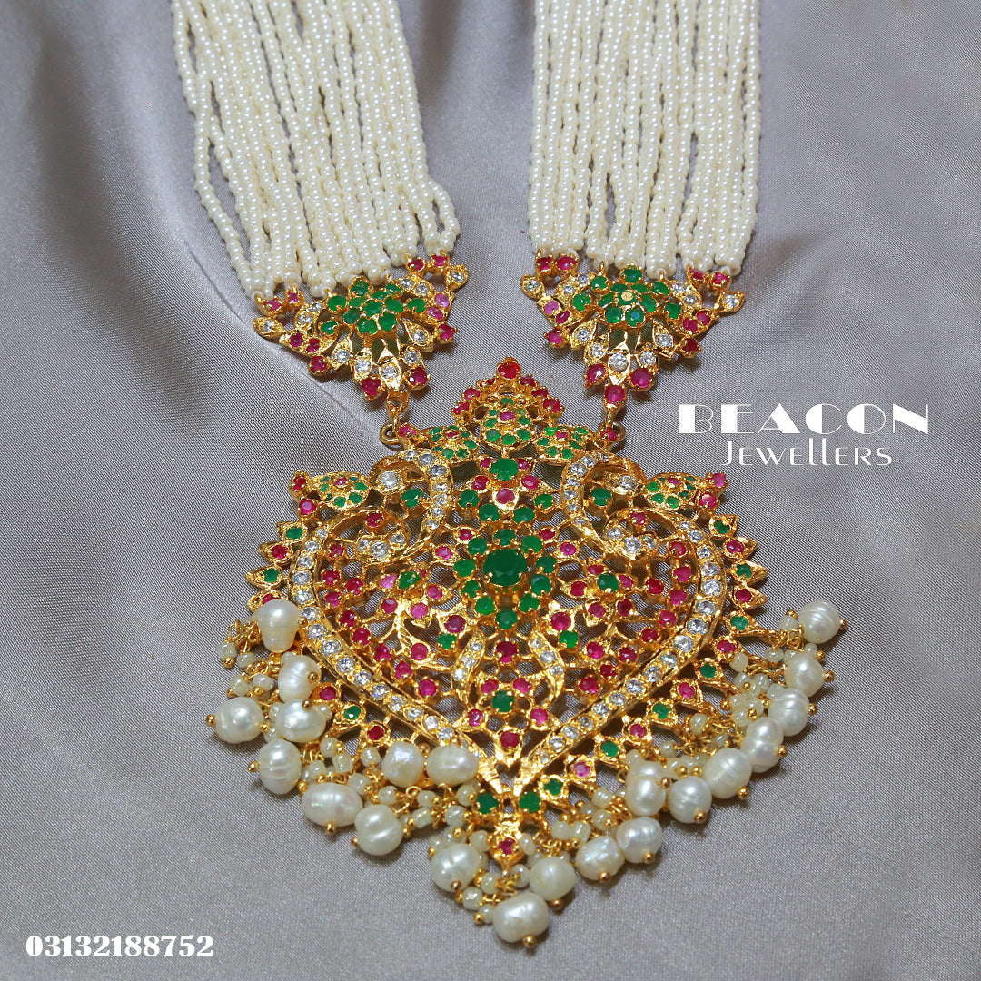 Choker Set with Mala  Earrings