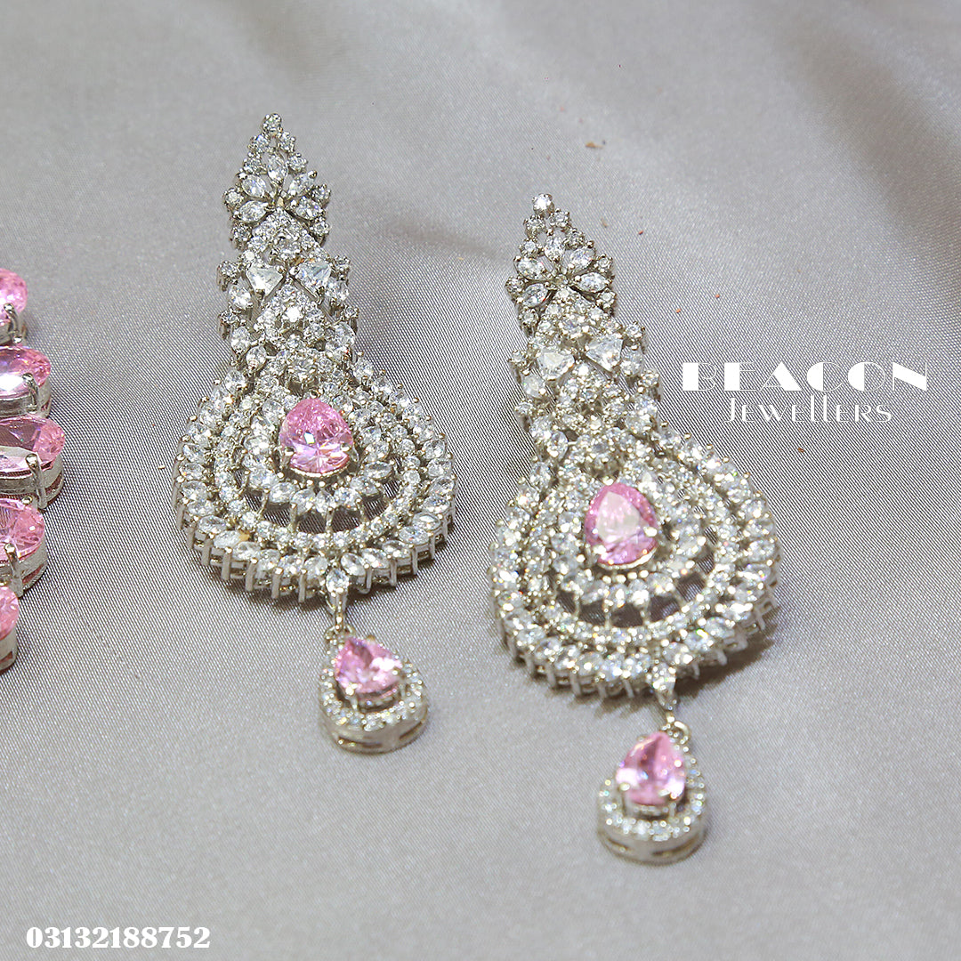 Necklace Set With Tika  and Earrings