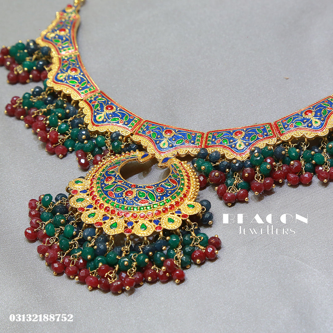 Choker Set With Mala Tika Jhoomer and Earrings