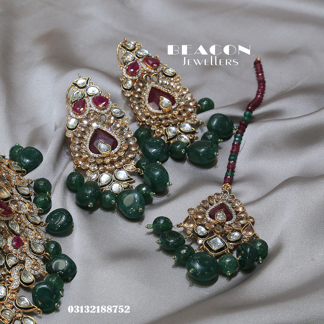 Choker Set WIth Earrings Tika