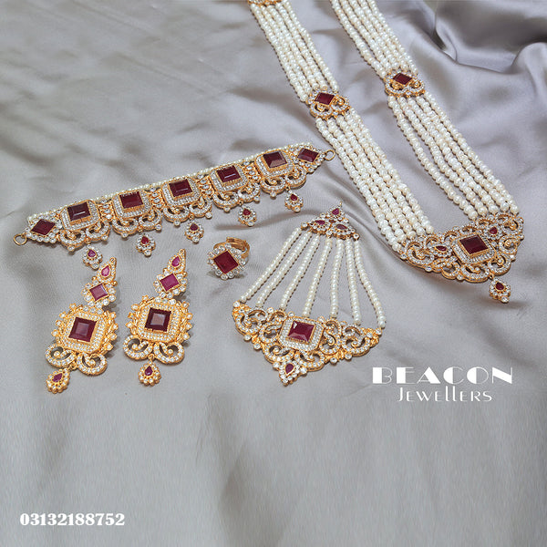 Choker Set With Mala Earrings  Jhomar