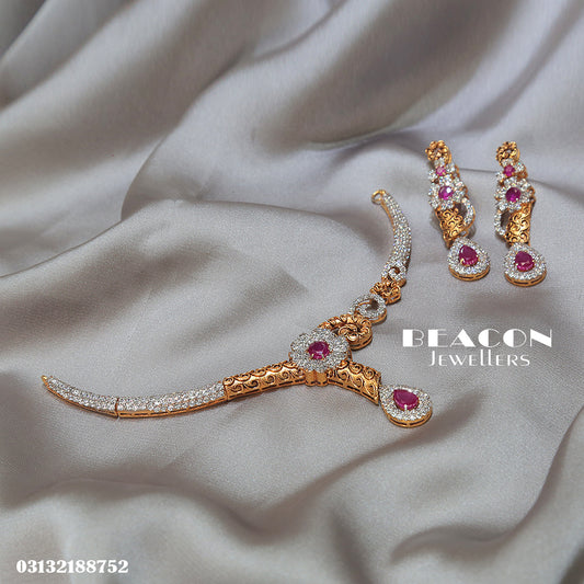 Necklace  Set With Earrings