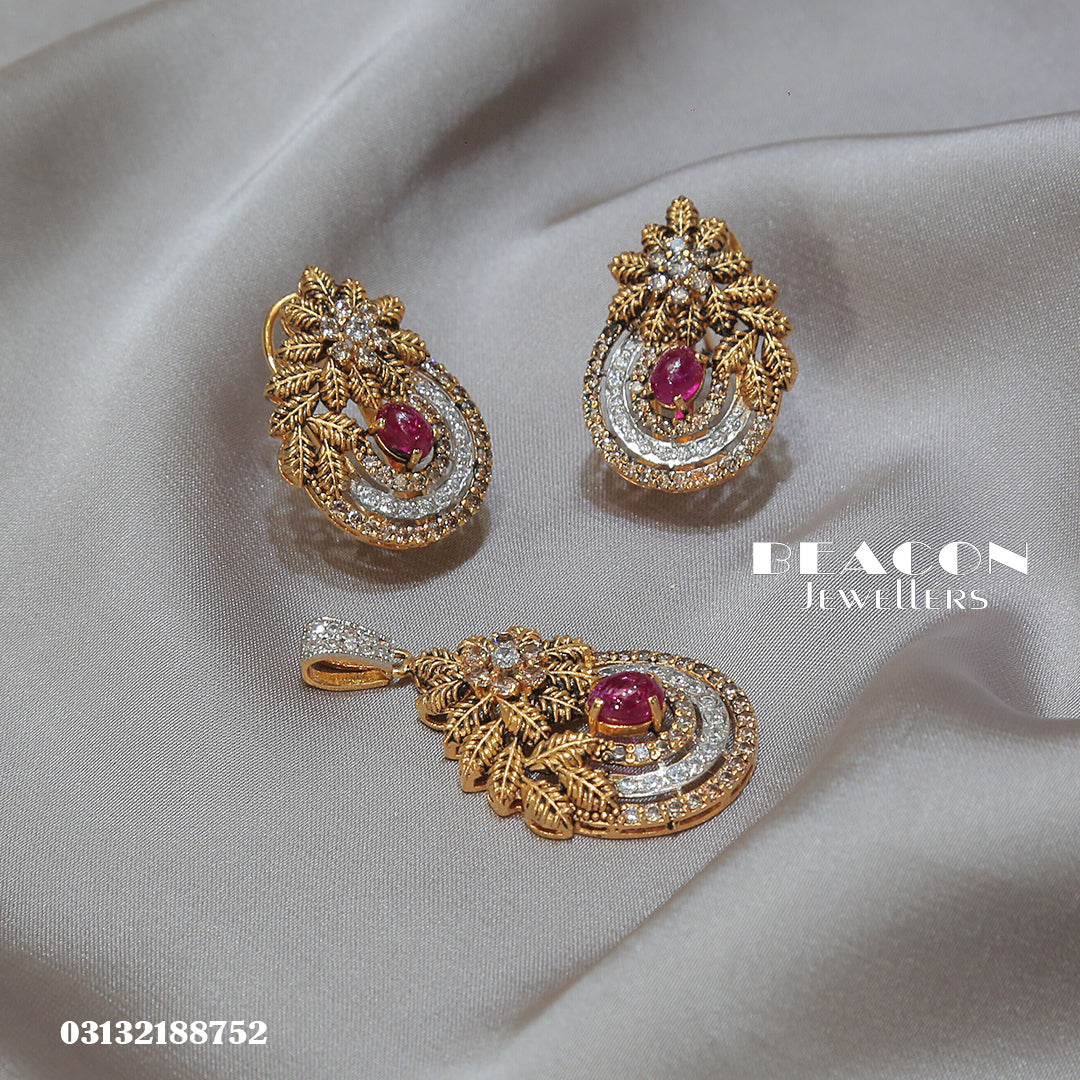 Locket and Earrings 19