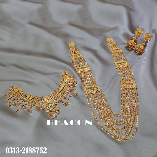 Necklace Set With Mala And Earrings