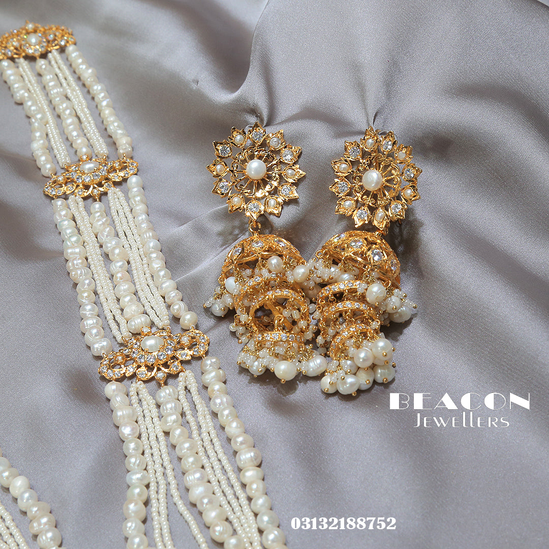 Choker Set  Mala TikaJhoomer and Earrings