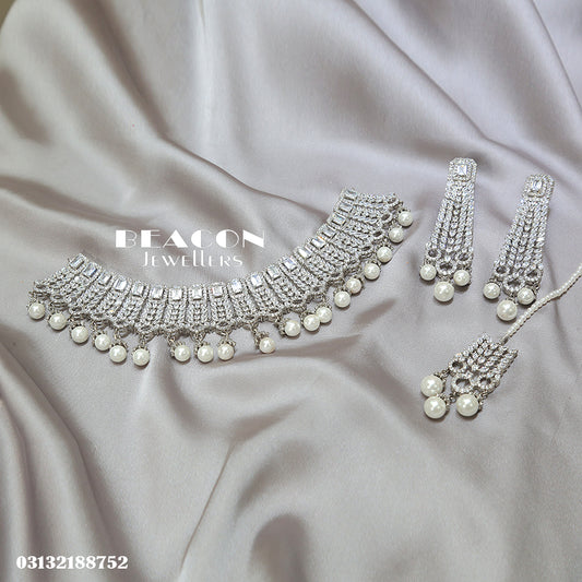 Necklace Set with Tika  Earrings