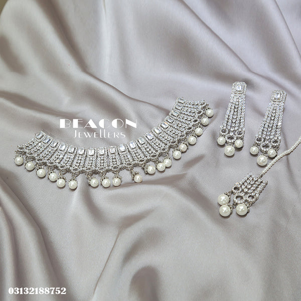 Necklace Set with Tika  Earrings