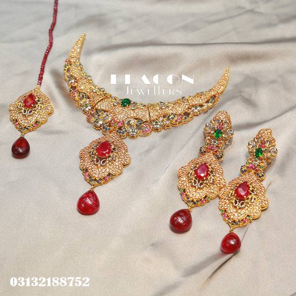 Necklace Set WIth Earrigns TIka