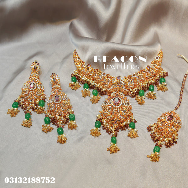 Necklace Set With Tika Earrings