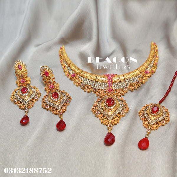 Necklace Set With Tika Earrings