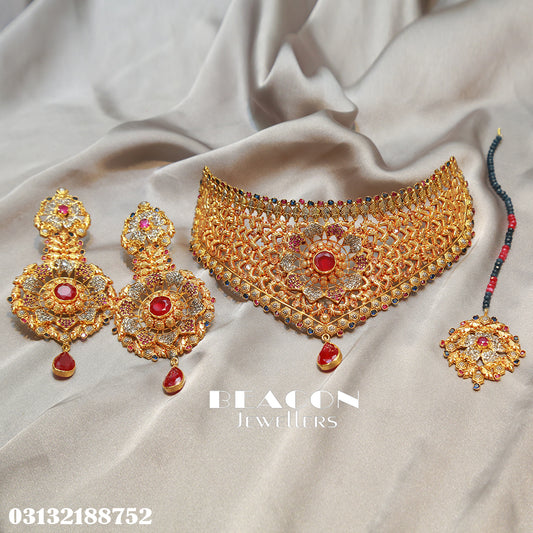 Choker Set With Earrings Tika