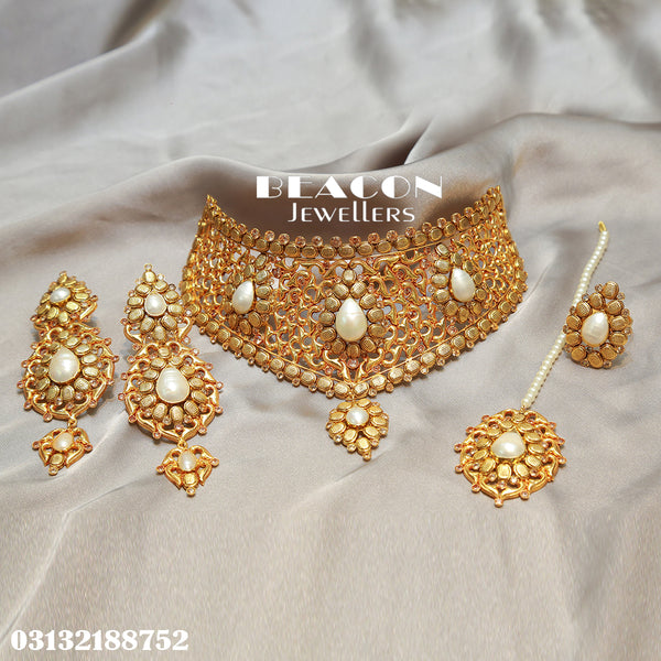 Choker Set With Tika Earrings Ring