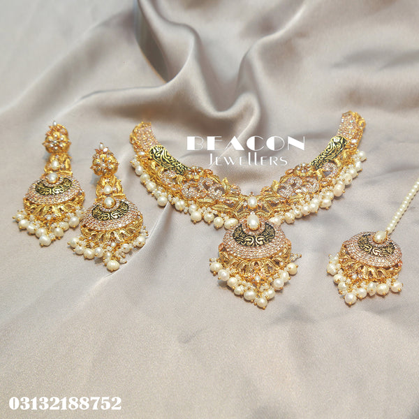 Necklace Set With Tika Earrings