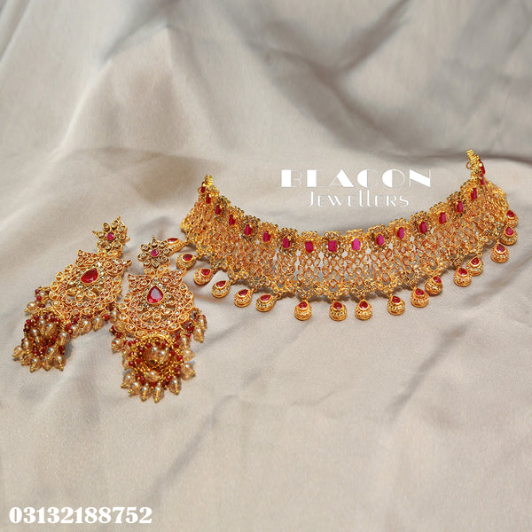 Choker Set With  Earrings