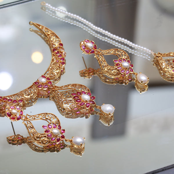 Necklace  Set with Tika Earrings