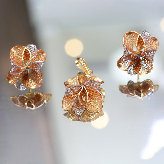 Locket and Earrings 90
