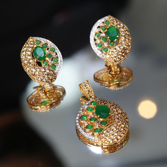 Locket and Earrings 87