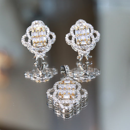 Locket and Earrings 86