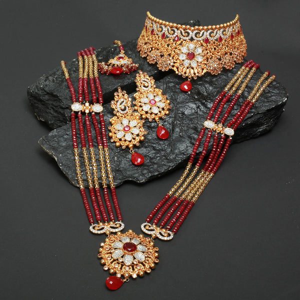 Necklace Set with Earrings, Tika and Maala