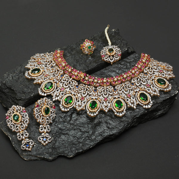 Necklace Set With Earrings ,Tika and Ring