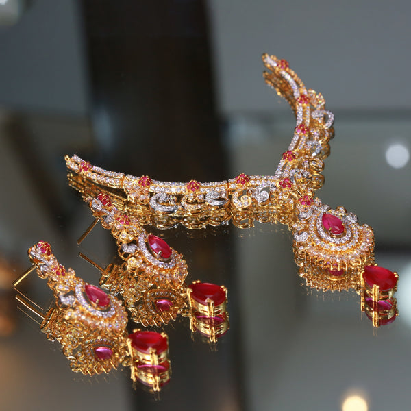 Necklace Set With Earrings