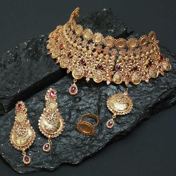 Necklace Set With Earrings ,Tika and Ring