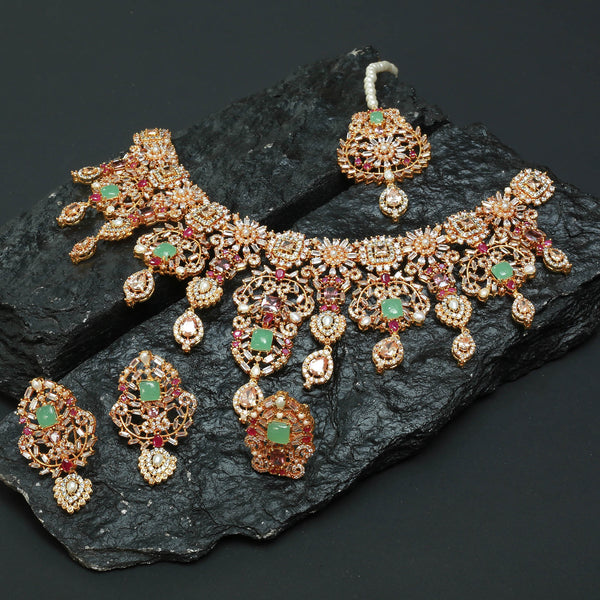 Necklace Set With Earrings,Tika and Ring