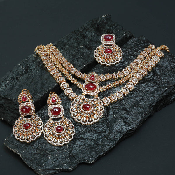 Necklace Set With Earrings and Tika