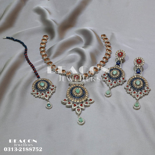 Necklace Set  with Tika and Earrings