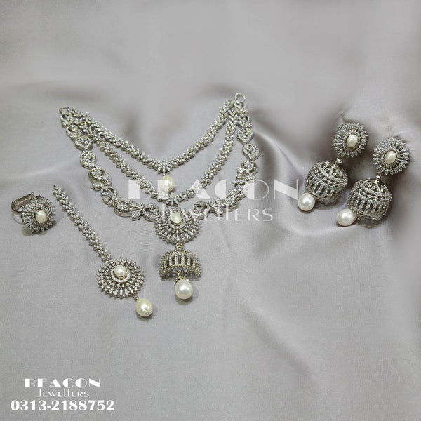 Necklace Set With Ring Tika and Earrings