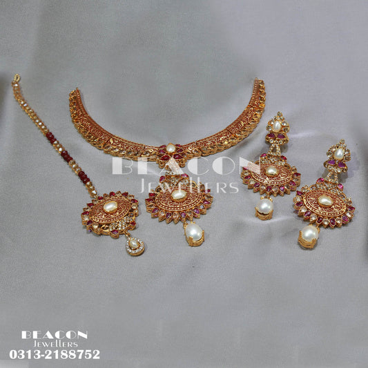 Necklace  Set with Tika  Earrings