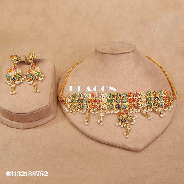 Choker and Earrings 23