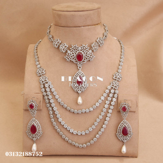 Necklace with Maala and Earrings 02