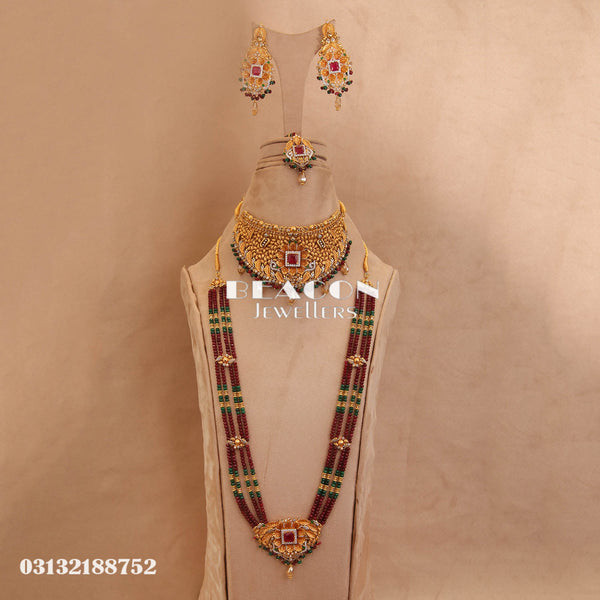 Necklace Set Mala Tika and Earrings