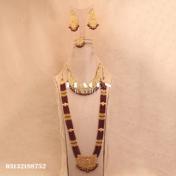 Necklace Set Mala Tika and Earrings