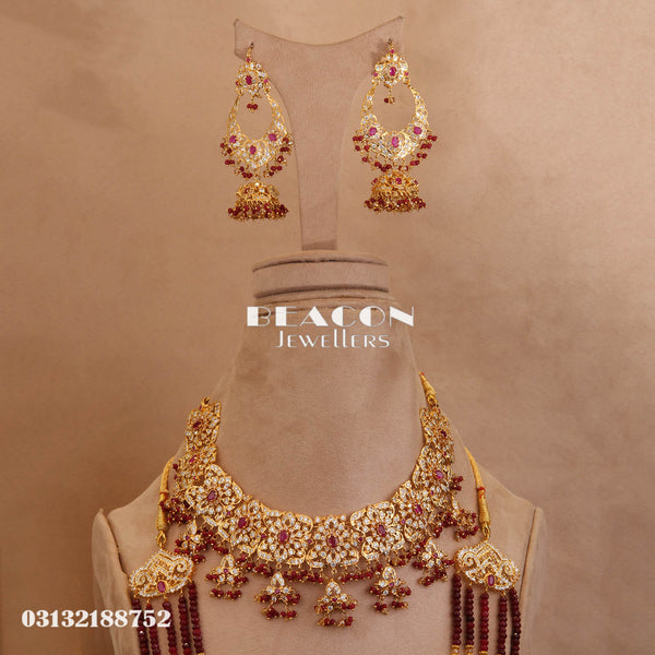 Necklace with Mala and Earrings