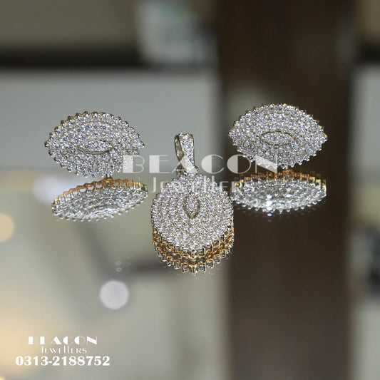 Locket and Earrings 100